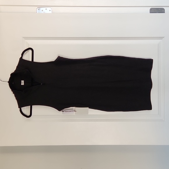 CLOSET CLOSING SALE - Black Aritzia Sunday Best 1/2 zip mini polo dress - Picture 3 of 8